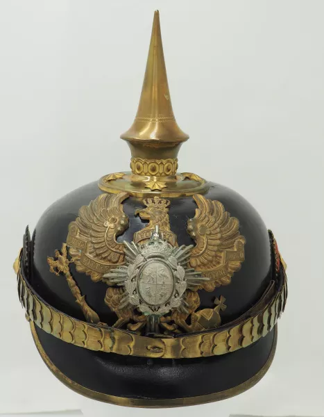 Reuss 96th Infantry Officer (2nd Battalion) Pickelhaube Visuel 1 principal